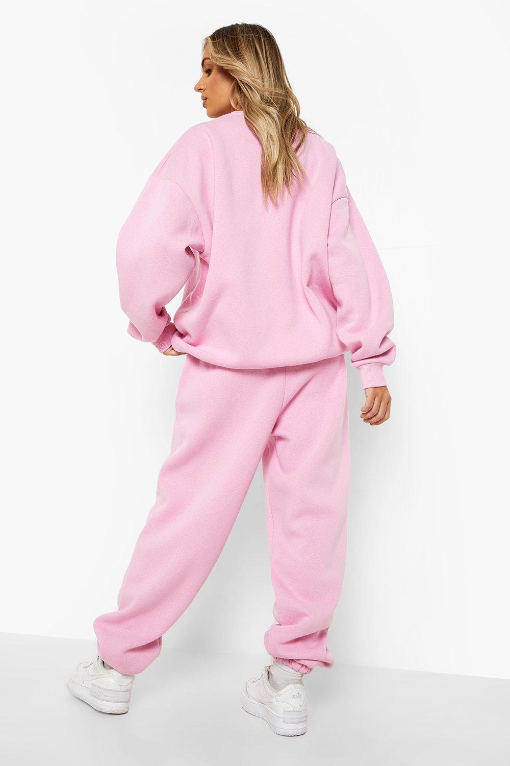 Baby pink sales tracksuit womens